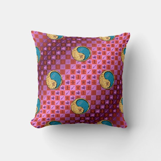 Sagittarius & Water Tiger Cushion (Front)