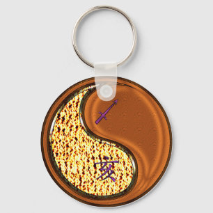 Sagittarius & Wood Boar Key Ring