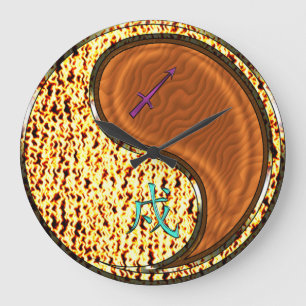 Sagittarius & Wood Dog Large Clock