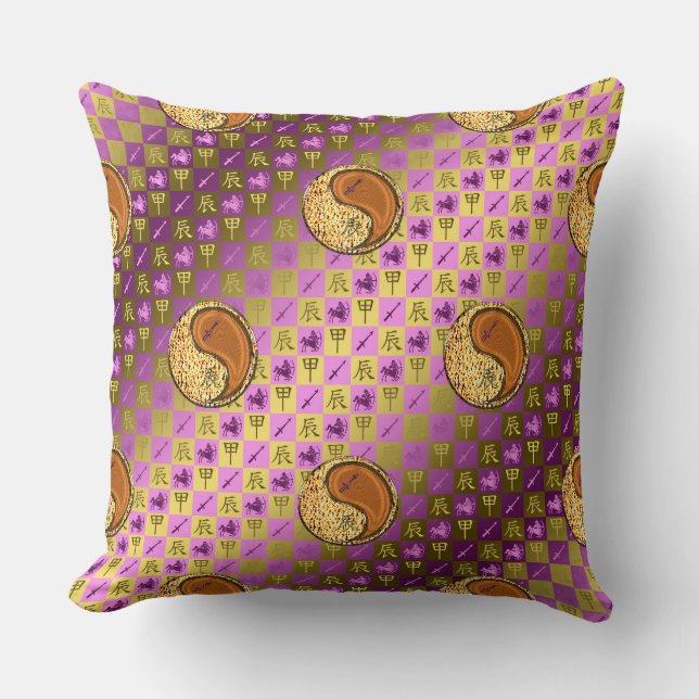 Sagittarius & Wood Dragon Cushion (Front)