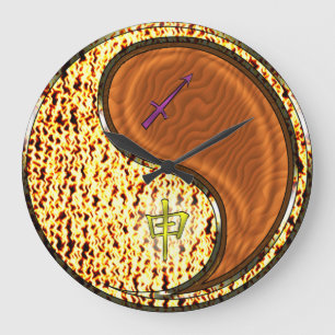 Sagittarius & Wood Monkey Large Clock