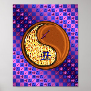 Sagittarius & Wood Ox Poster