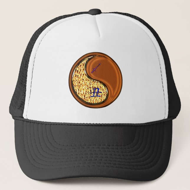 Sagittarius & Wood Ox Trucker Hat (Front)