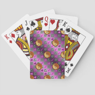 Sagittarius & Wood Rabbit Playing Cards