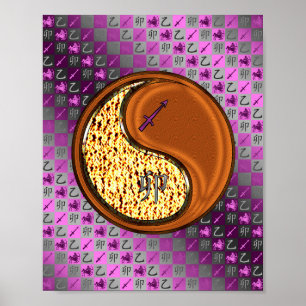 Sagittarius & Wood Rabbit Poster