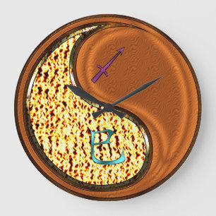 Sagittarius & Wood Snake Large Clock