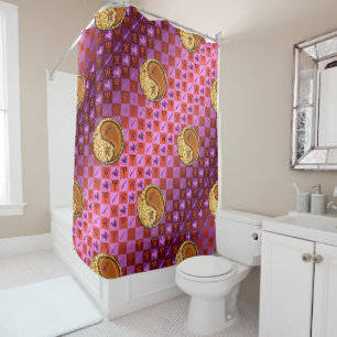 Sagittarius & Wood Tiger Shower Curtain
