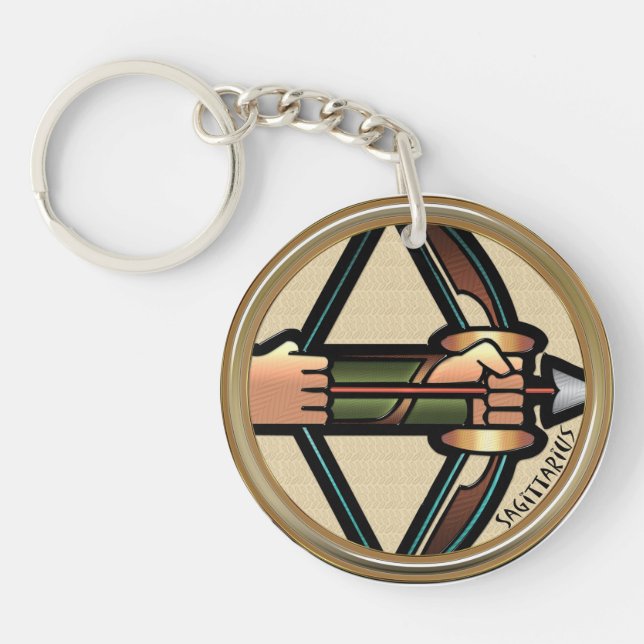 Sagittarius Z Key Ring (Front)