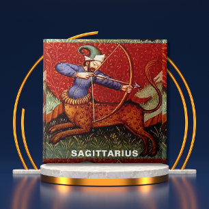 Sagittarius Zodiac 15th Century Mediaeval Art Ceramic Tile
