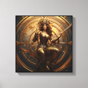 Sagittarius Zodiac Art Canvas Print