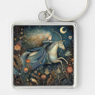 Sagittarius Zodiac Astrology Celestial Birthday Key Ring