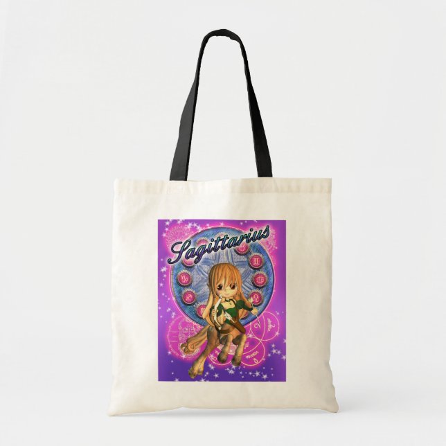 Sagittarius Zodiac Bag With Cute Female Centaur (Front)
