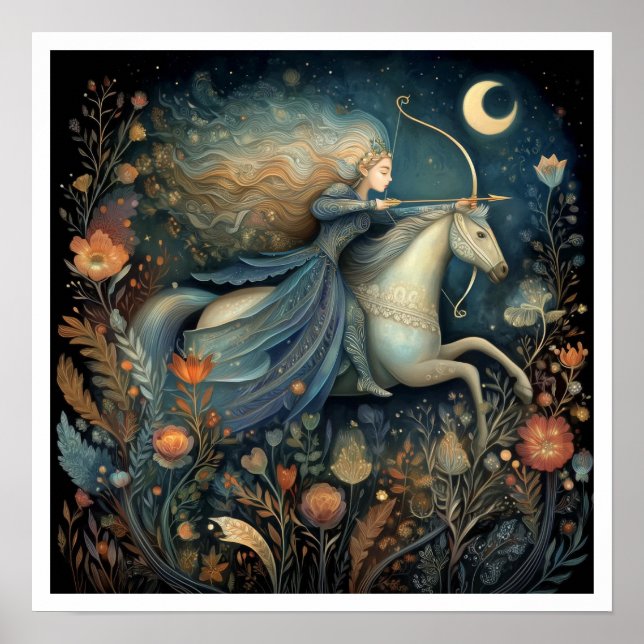 Sagittarius Zodiac Birth Sign Astrology Celestial (Front)