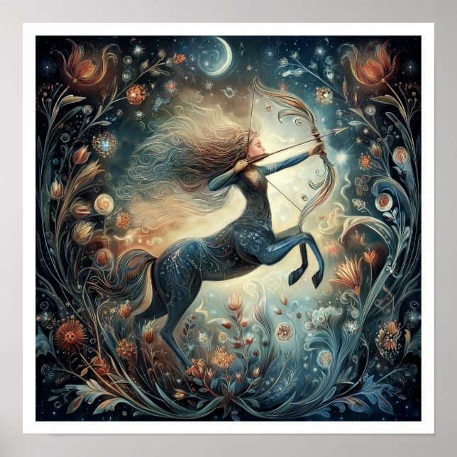 Sagittarius Zodiac Birth Sign Astrology Celestial (Front)