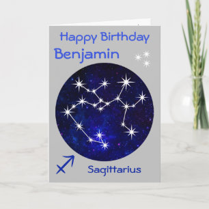Sagittarius Zodiac Birthday card