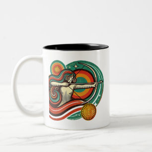 Sagittarius Zodiac Coffee Mug Female Design