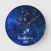 Sagittarius Zodiac Constellation Galaxy Monogram
