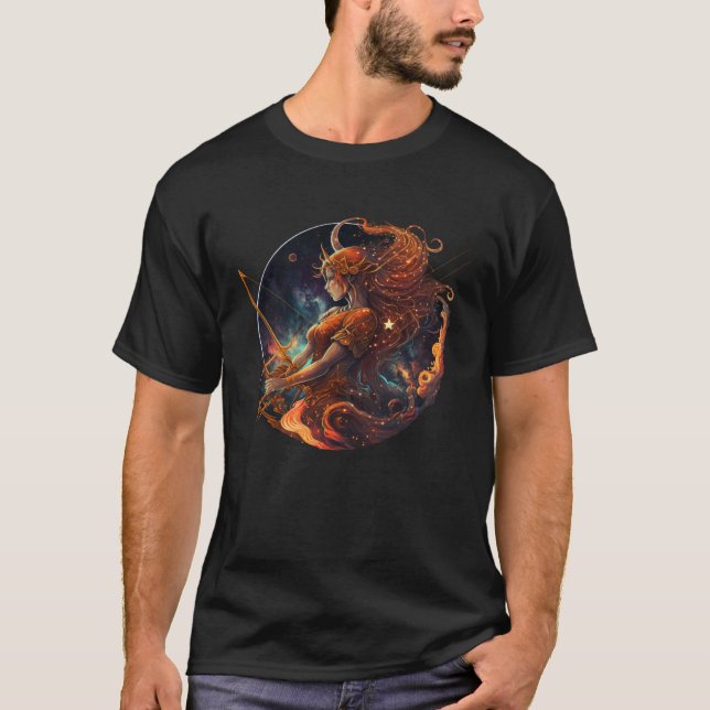 Sagittarius Zodiac Horoscope Sagittarius Astrologi T-Shirt (Front)