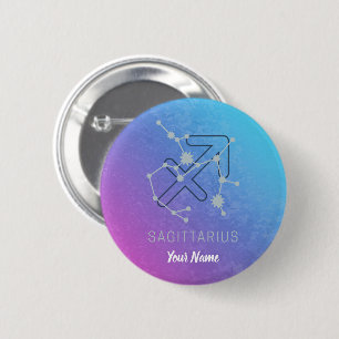 Sagittarius Zodiac Horoscope Star Constellation 6 Cm Round Badge