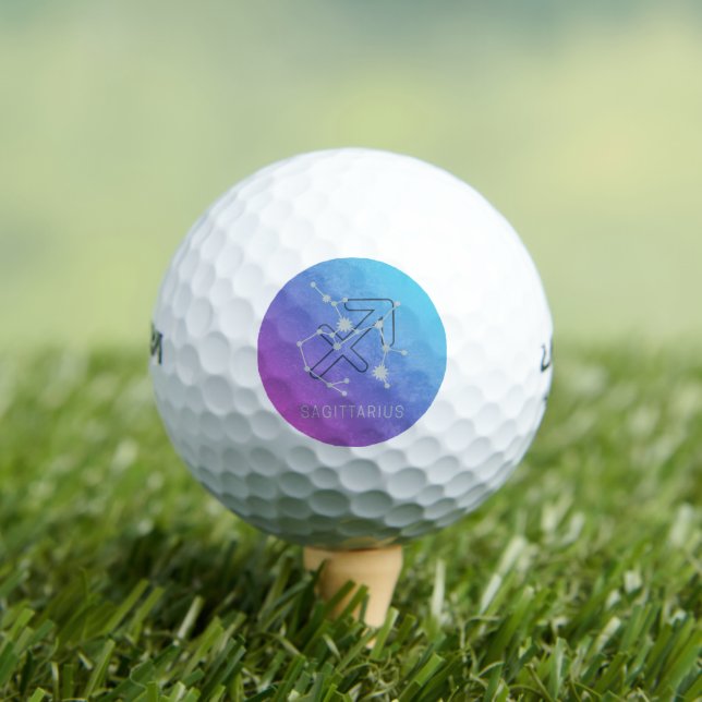 Sagittarius Zodiac Horoscope Star Constellation Golf Balls (Insitu Tee)