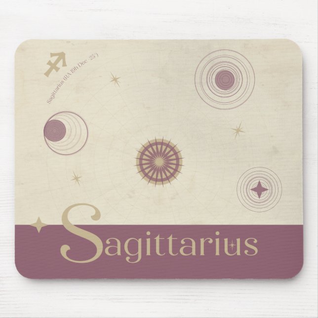 Sagittarius Zodiac Mousepad (Front)