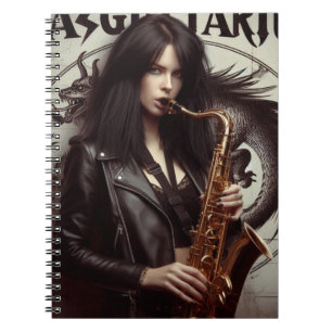 Sagittarius Zodiac Musician Saxophone  Notebook