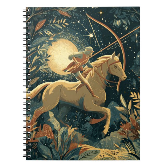 Sagittarius Zodiac Notebook (Front)