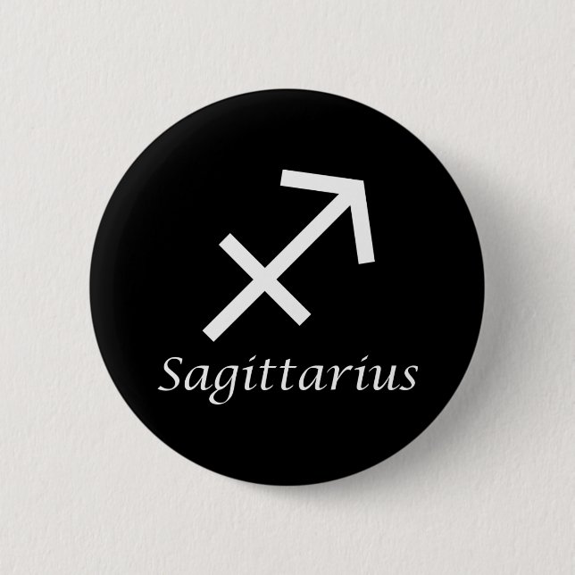 'Sagittarius' Zodiac Sign 6 Cm Round Badge (Front)