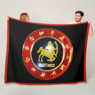 Sagittarius Zodiac Sign Astrology Fleece Blanket