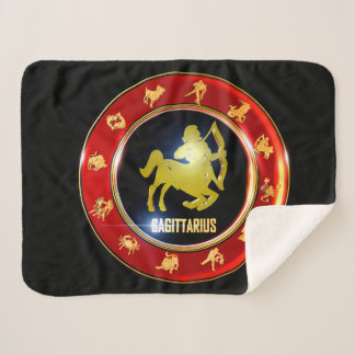 Sagittarius Zodiac Sign Astrology Sherpa Blanket