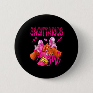 Sagittarius Zodiac Sign Birthday Queens Horoscope  6 Cm Round Badge