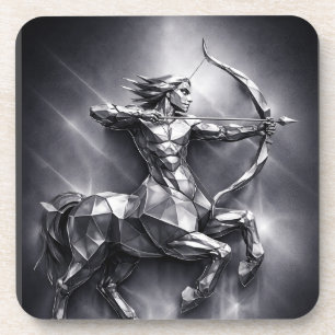 sagittarius zodiac sign coaster