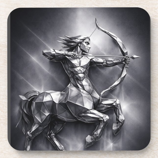 sagittarius zodiac sign coaster (Front)