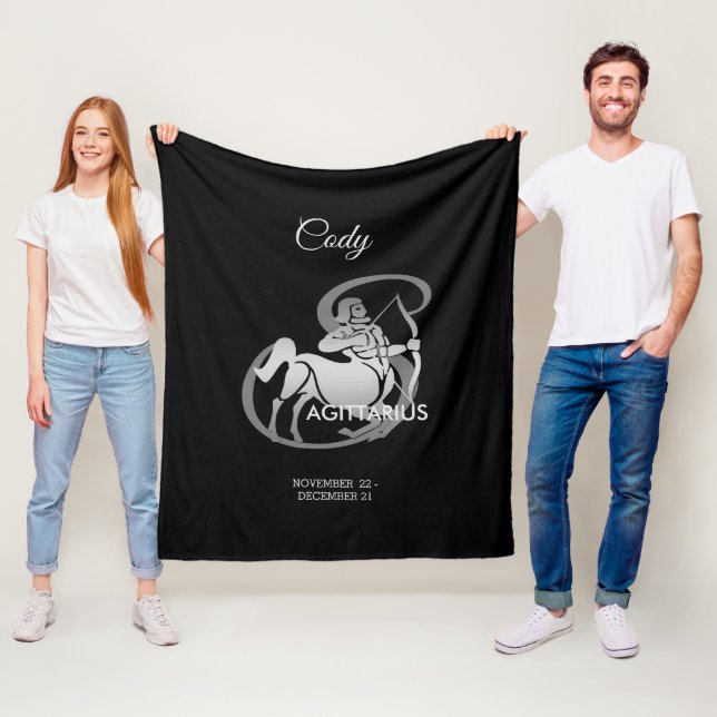 Sagittarius - Zodiac Sign Fleece Blanket (In Situ)