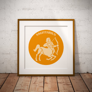 Sagittarius, Zodiac Sign, Horoscope, Astrology Poster