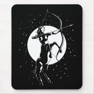 Sagittarius zodiac sign mouse pad
