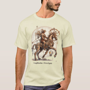 Sagittarius zodiac sign steampunk T-Shirt