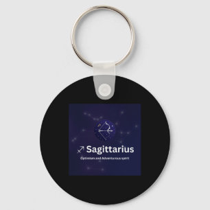 Sagittarius Zodiac Sign Sticker Key Ring