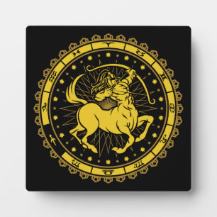 Sagittarius - Zodiac Sign - Symbol - Horoscope Plaque