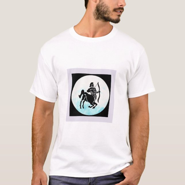 Sagittarius Zodiac Sign T-Shirt (Front)