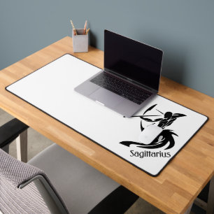 Sagittarius Zodiac Symbol and Sign Desk Mat