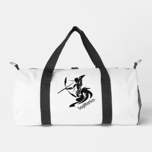 Sagittarius Zodiac Symbol and Sign Duffle Bag