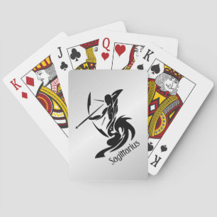 Sagittarius Zodiac Symbol and Sign Playing Cards
