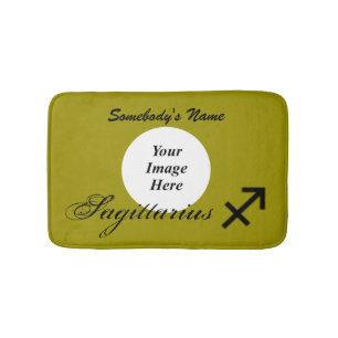 Sagittarius Zodiac Symbol Standard by K Yoncich Bath Mat