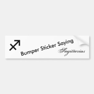Sagittarius Zodiac Symbol Standard by K Yoncich Bumper Sticker