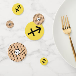 Sagittarius Zodiac Symbol Standard by K Yoncich Confetti