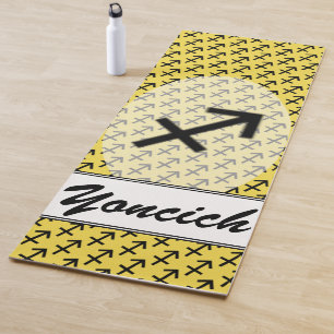 Sagittarius Zodiac Symbol Standard by K Yoncich Yoga Mat