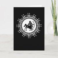 Sagittarius Zodiac Symbol with Starburst