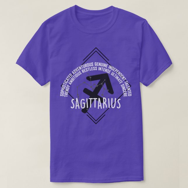 Sagittarius Zodiac T-Shirt (Design Front)