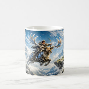 Sagittarius Zodiac with Warrior Riding a Majestic  Coffee Mug